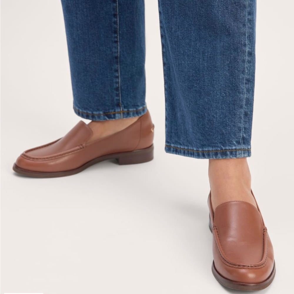 Everlane Tan Leather Loafers - Picture 2 of 4